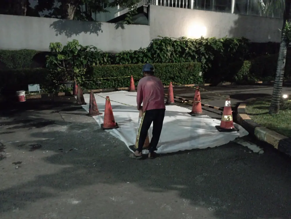 Hasil Akhir Pekerjaan Jasa Pengaspalan Hotmix di Babelan Halus Rata dan Bebas Amblas